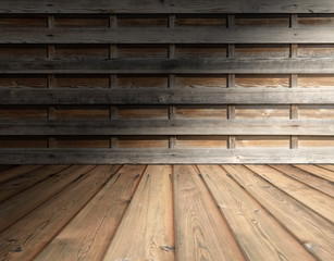 old wooden interior