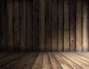 old wooden interior