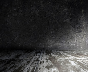 grunge metallic interior