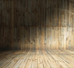 old wooden interior