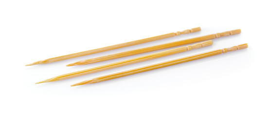 toothpick on white background