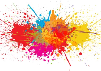 Gordijnen Vector splatter Color background. illustration vector design © mrspopman