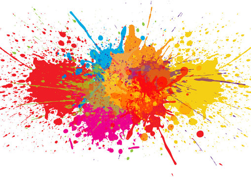 Vector splatter Color background. illustration vector design