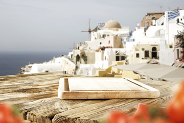 desk of free space and santorini 