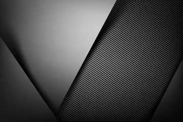 Foto op Plexiglas Abstract background dark with carbon fiber texture vector illust © Kaikoro