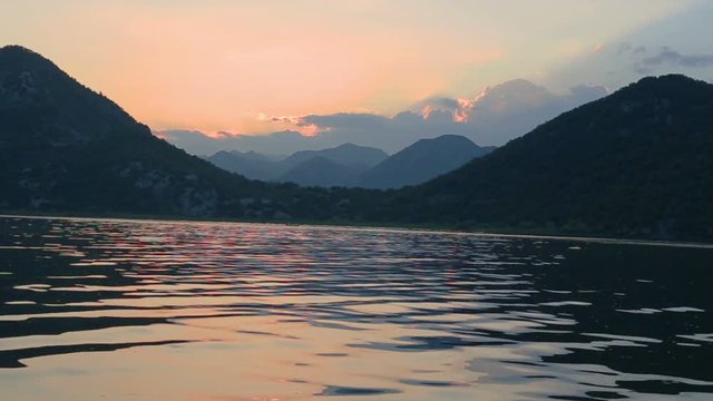 Sunset on Lake Skadar