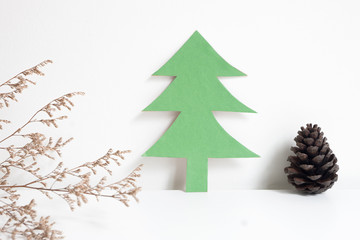 Christmas tree on table