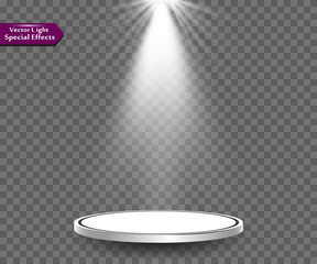 Vector spotlight. Light effect