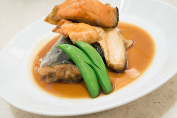 salmon with japanese sauce