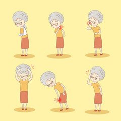 old woman has different problem