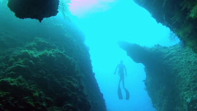 apn&eacute;e dans les grottes