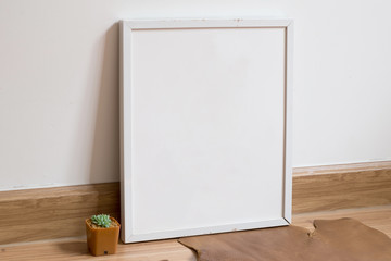 Interior room decoration. Poster with place for text