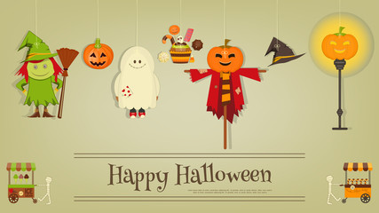 Fototapeta premium Halloween Card