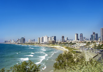 Waterfront views of Tel Aviv