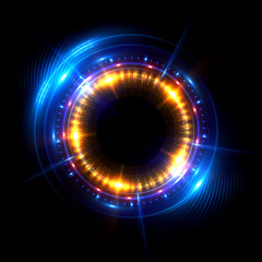 Abstract ring background with luminous swirling backdrop. Glowing spiral. The energy flow tunnel.
Shine round frame with light circles light effect. Glowing cover. Space for your message.