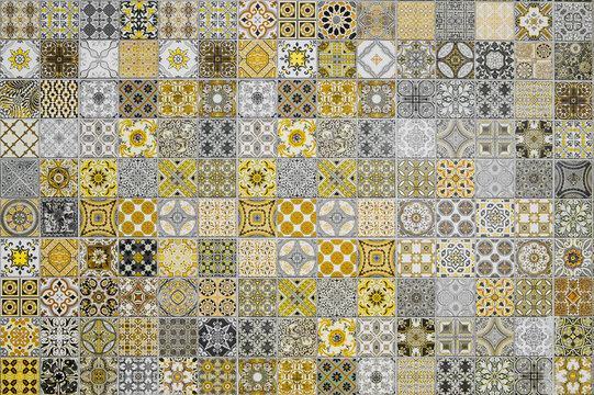 Ceramic tiles patterns from Thailand