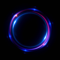 Abstract ring background with luminous swirling backdrop. Glowing spiral. The energy flow tunnel.
Shine round frame with light circles light effect. Glowing cover. Space for your message.