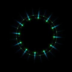 Abstract ring background with luminous swirling backdrop. Glowing spiral. The energy flow tunnel.
Shine round frame with light circles light effect. Glowing cover. Space for your message.