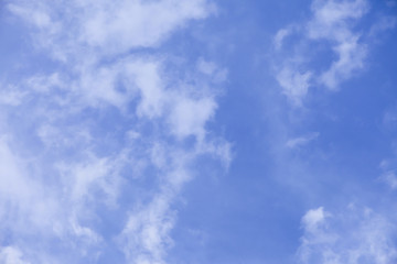 Blue sky with clouds.