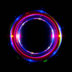Abstract ring background with luminous swirling backdrop. Glowing spiral. The energy flow tunnel.
Shine round frame with light circles light effect. Glowing cover. Space for your message.