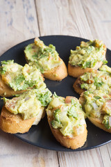 Guacamole with bread