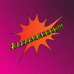 Colourful comic book style explosion vector effect