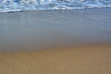 Wave Washing up onto the Shore