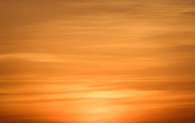Fiery orange sunset sky. Beautiful sky , vintage