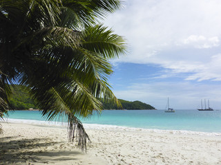 Tropical beach at Anse Lazio, Seychelles