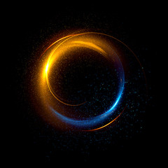 Abstract ring background with luminous swirling backdrop. Glowing spiral. The energy flow tunnel.
Shine round frame with light circles light effect. Glowing cover. Space for your message.