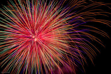 Obraz premium fireworks - fuochi d'artificio