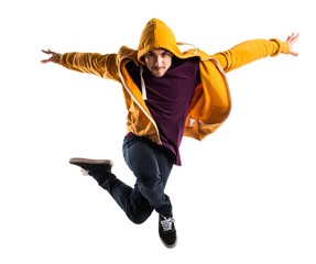Man dancing street dance