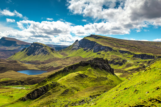Scottish landscape at Island of Skye, Scotland