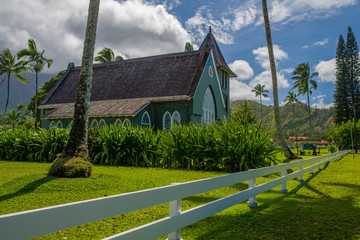 wai'oli hui'ia church, hanalei, kauai, hawaii
