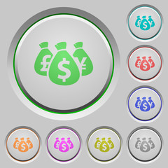 Money bags push buttons