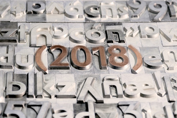 Happy 2018 between other types of press