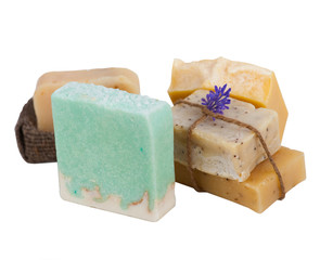 natural homemade soap set