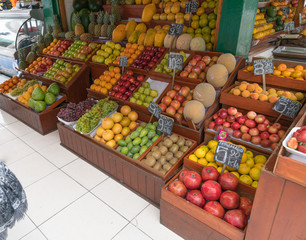 Exotic Fruits at a Market in Lima, Peru
