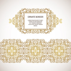 Vector decorative frame. Elegant element for design template.