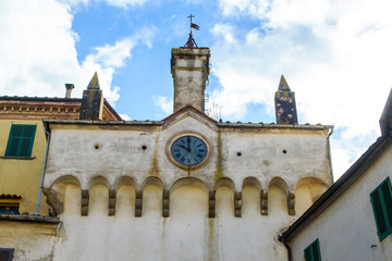 Fototapeta na wymiar Scansano, tuscany, italy; detail of the entrance door