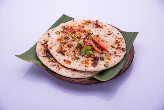 South Indian Food Uttapam or ooththappam or Uthappa