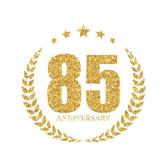Template Logo 90 Years Anniversary Vector Illustration