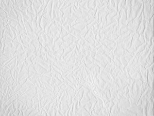 Wrinkled white paper texture