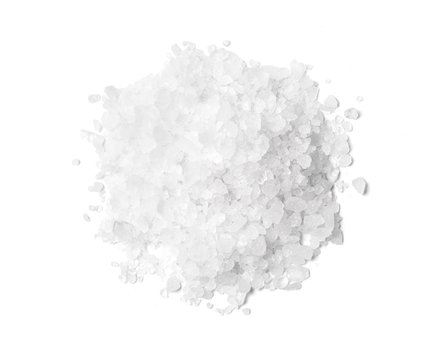 Pile of white rock salt