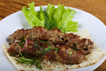 Lamb kebab