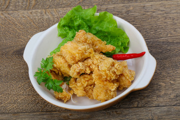 Crispy chicken nuggets