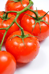Tomato vegetable isolated on white background cutout