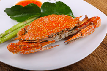 Boiled crab