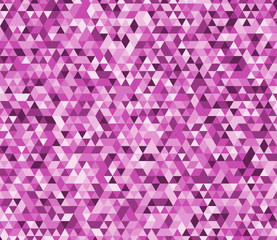 Obraz premium Triangle abstract seamless pattern. Vector background illustration. Low-poly triangular style illustration.