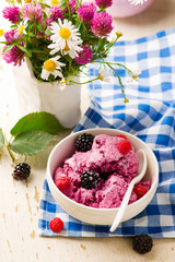 the frozen berries yogurt